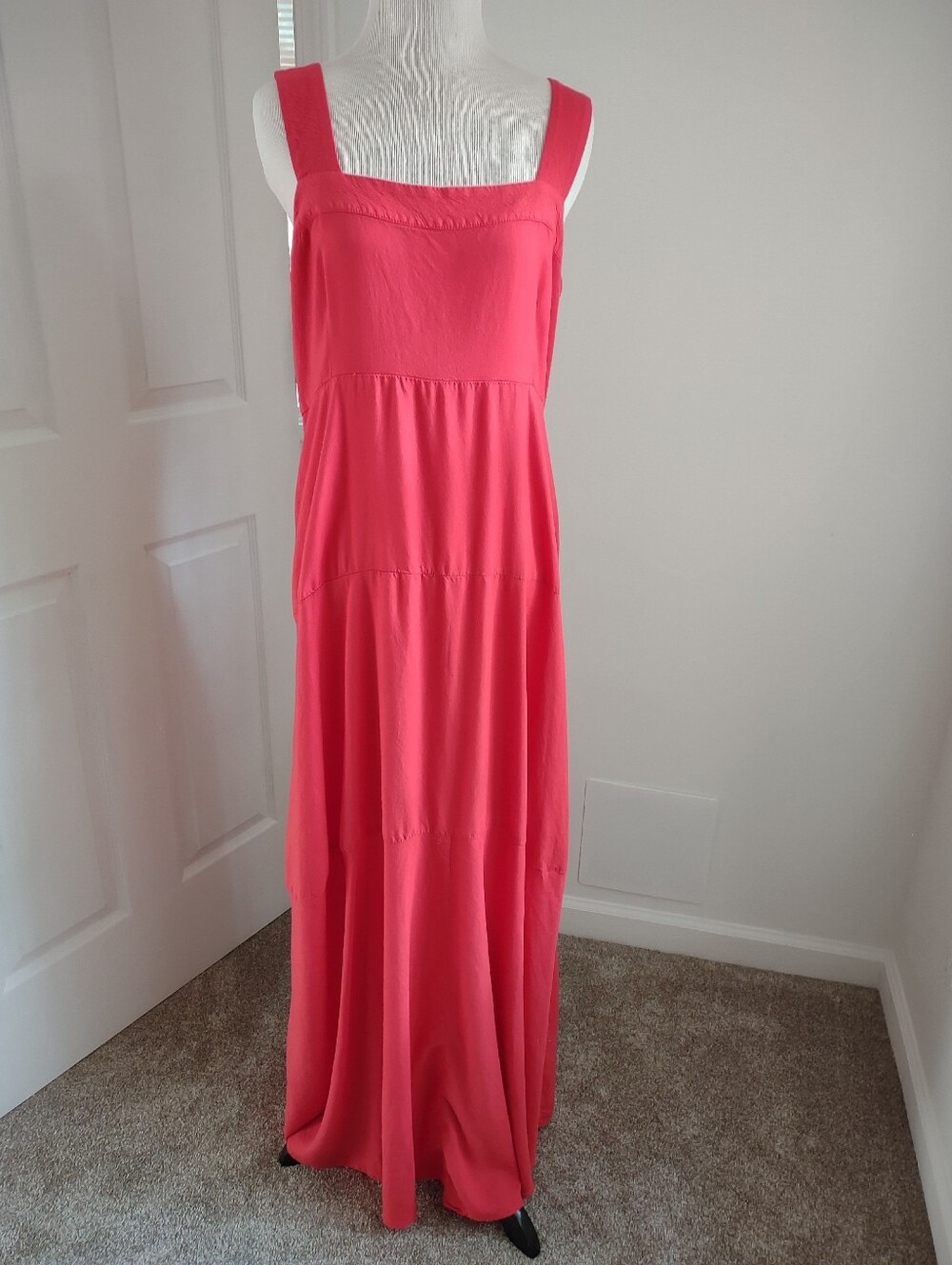 Vince Camuto Coral Pink Sleeveless Maxi Dress